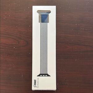 Blue Slim Braided Loop Band